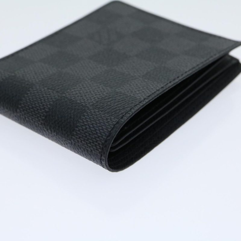 LOUIS VUITTON Damier Graphite Portefeuille Slender Wallet N63261 LV 31031A - Logoexplore - Image 7
