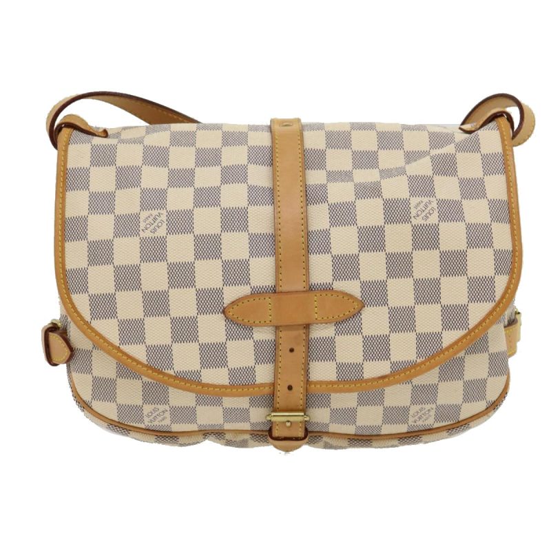 LOUIS VUITTON Damier Azur Canvas Saumur 30 Shoulder Bag N48202 31179A - Logoexplore - Image 2