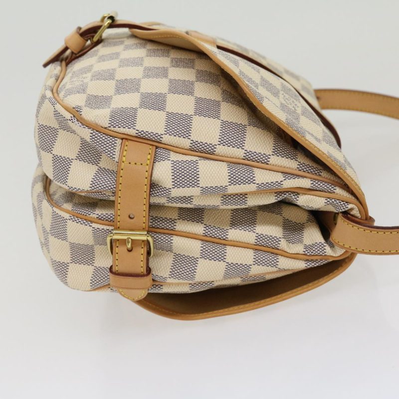 LOUIS VUITTON Damier Azur Canvas Saumur 30 Shoulder Bag N48202 31179A - Logoexplore - Image 4