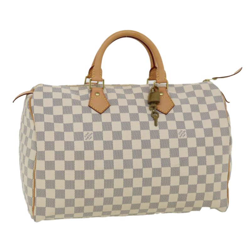 LOUIS VUITTON Damier Azur Speedy 35 Hand Bag N41535  31686A - Logoexplore