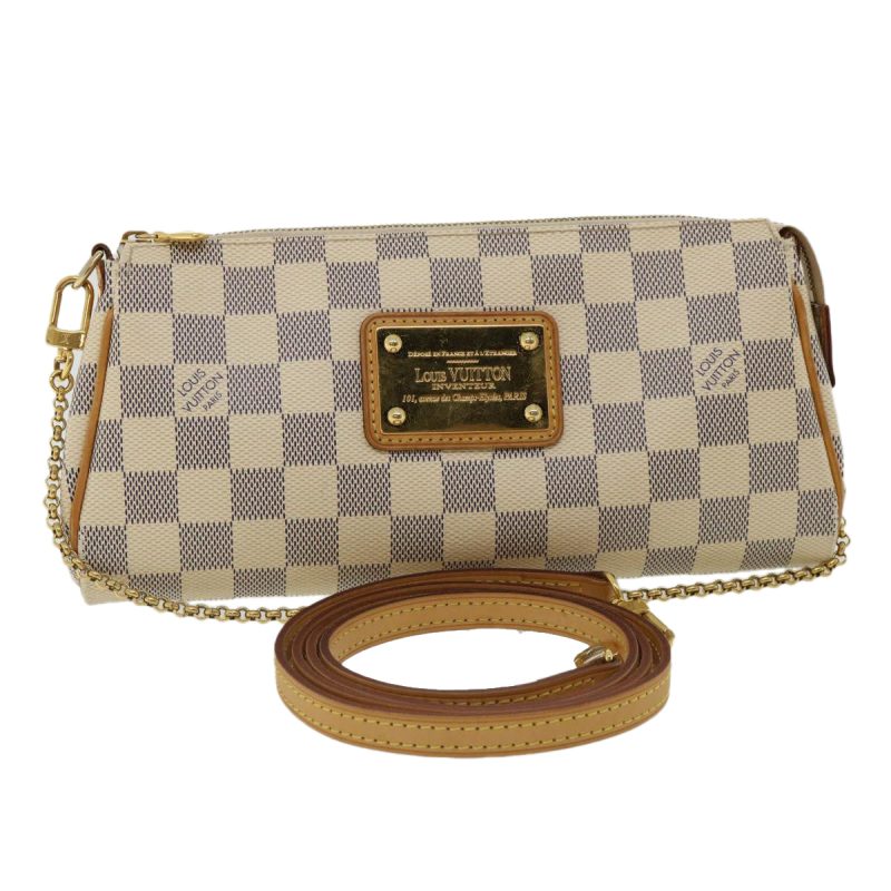 LOUIS VUITTON Damier Azur Eva Shoulder Bag 2way N55214 31850A - Logoexplore