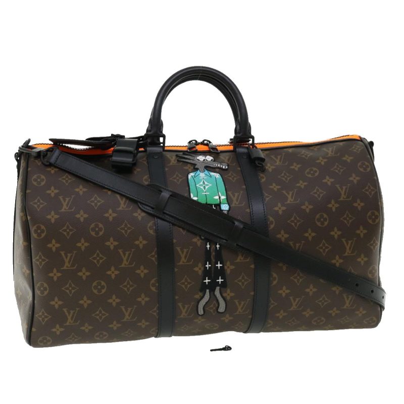 LOUIS VUITTON Cartoon Virgil Keepall Bandouliere50 Boston Bag M45616 Auth 31893A - Logoexplore