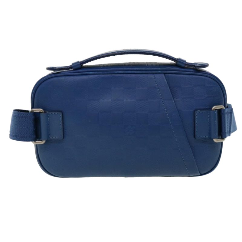 LOUIS VUITTON Damier Infini Ambreil Shoulder Bag Leather Blue N41354 LV 31997A - Logoexplore - Image 2