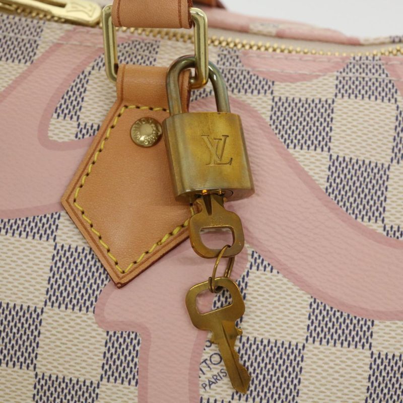 LOUIS VUITTON Damier Azur Tahiti Speedy Bandouliere30 HandBag 2Way N41052 32592A - Logoexplore - Image 9