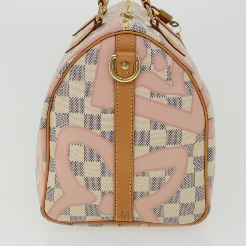LOUIS VUITTON Damier Azur Tahiti Speedy Bandouliere30 HandBag 2Way N41052 32592A - Logoexplore - Image 4