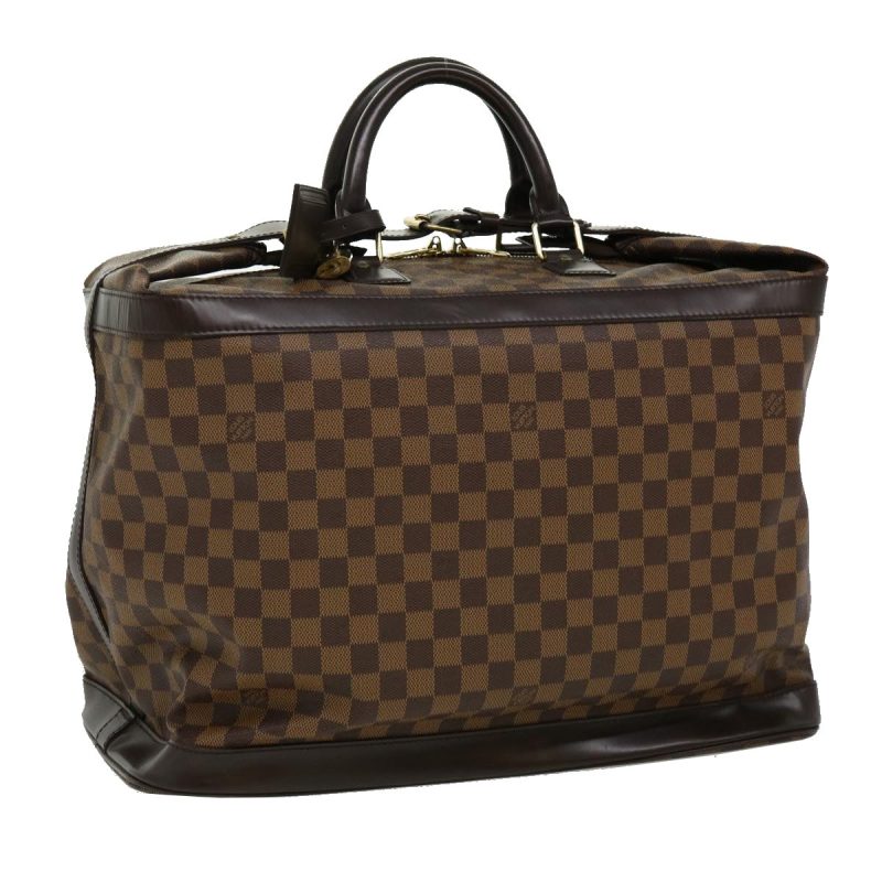LOUIS VUITTON Damier Ebene Grimo Boston Bag N41160  32594A - Logoexplore