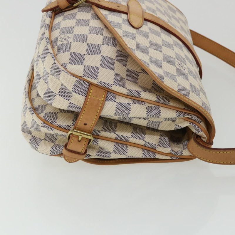 LOUIS VUITTON Damier Azur Saumur 30 Shoulder Bag SPO N48202 32766A - Logoexplore - Image 4