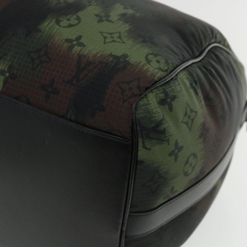 LOUIS VUITTON Camouflage Keepall Bandouliere 50 Boston Bag M56416 Auth 32799A - Logoexplore - Image 8