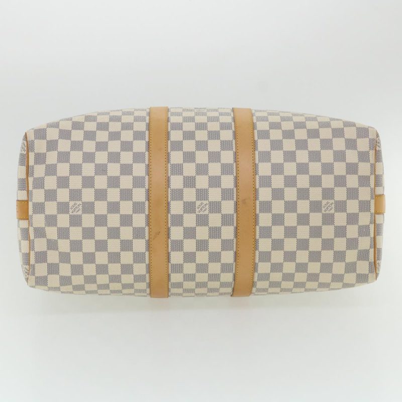 LOUIS VUITTON Damier Azur Keepall Bandouliere 45 Boston Bag N48223 Auth 32852A - Logoexplore - Image 5