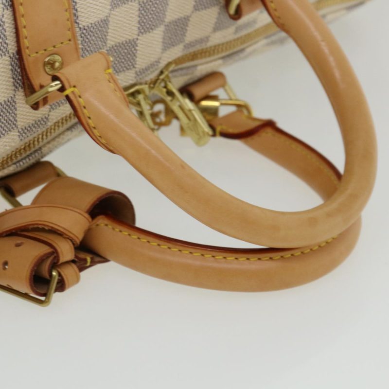 LOUIS VUITTON Damier Azur Keepall Bandouliere 45 Boston Bag N48223 Auth 32852A - Logoexplore - Image 7