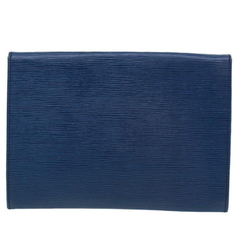 LOUIS VUITTON Epi Jena Clutch Bag Blue M52715 33369 - Logoexplore - Image 2