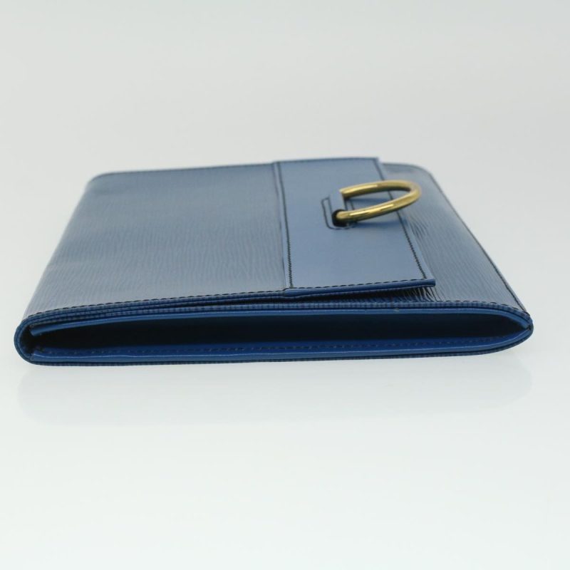 LOUIS VUITTON Epi Jena Clutch Bag Blue M52715 33369 - Logoexplore - Image 3