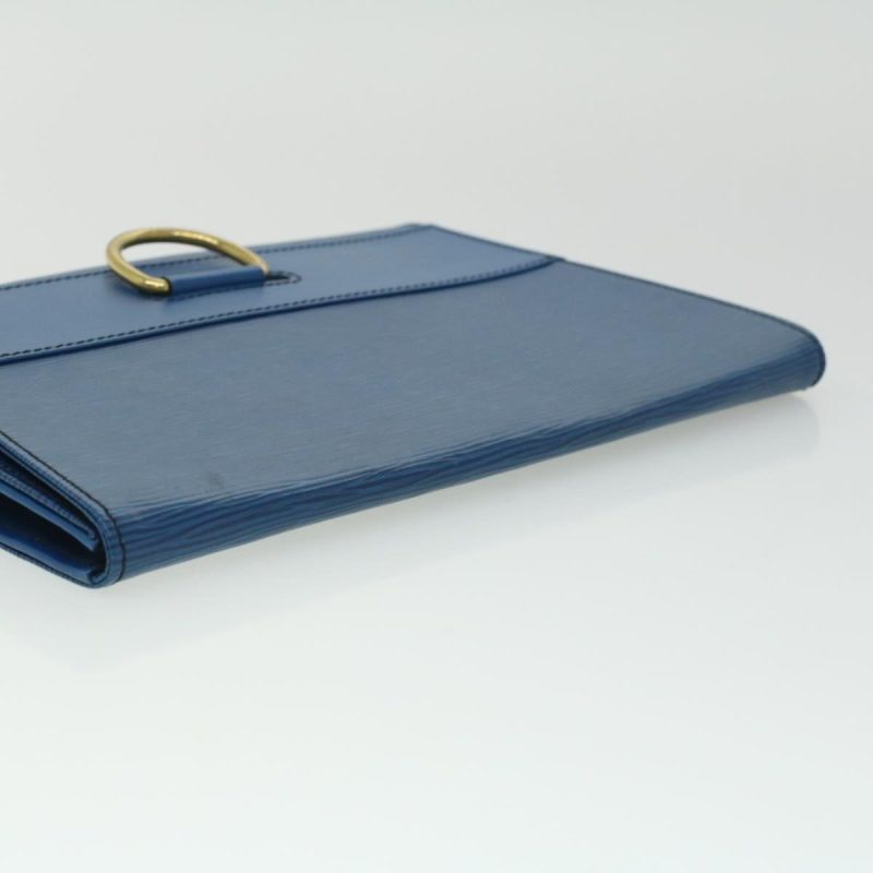 LOUIS VUITTON Epi Jena Clutch Bag Blue M52715 33369 - Logoexplore - Image 5