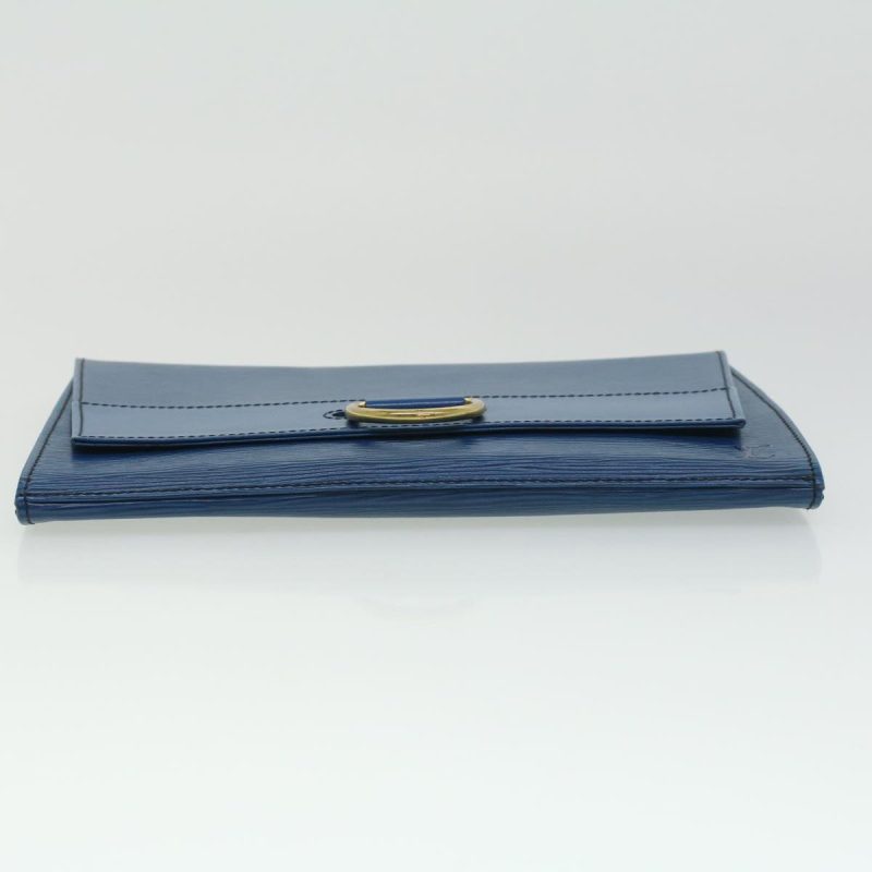 LOUIS VUITTON Epi Jena Clutch Bag Blue M52715 33369 - Logoexplore - Image 6