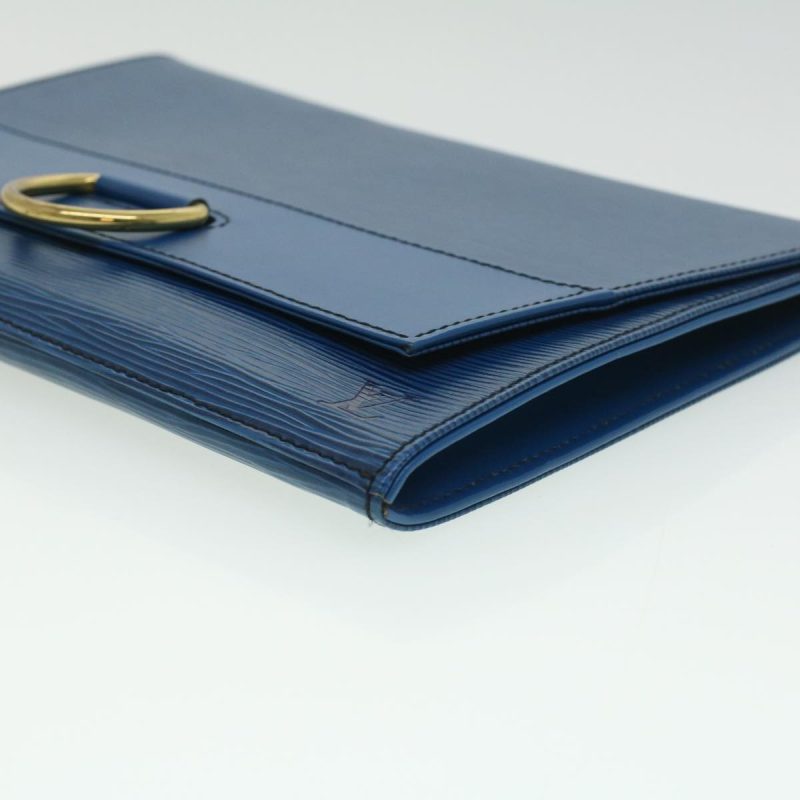 LOUIS VUITTON Epi Jena Clutch Bag Blue M52715 33369 - Logoexplore - Image 7