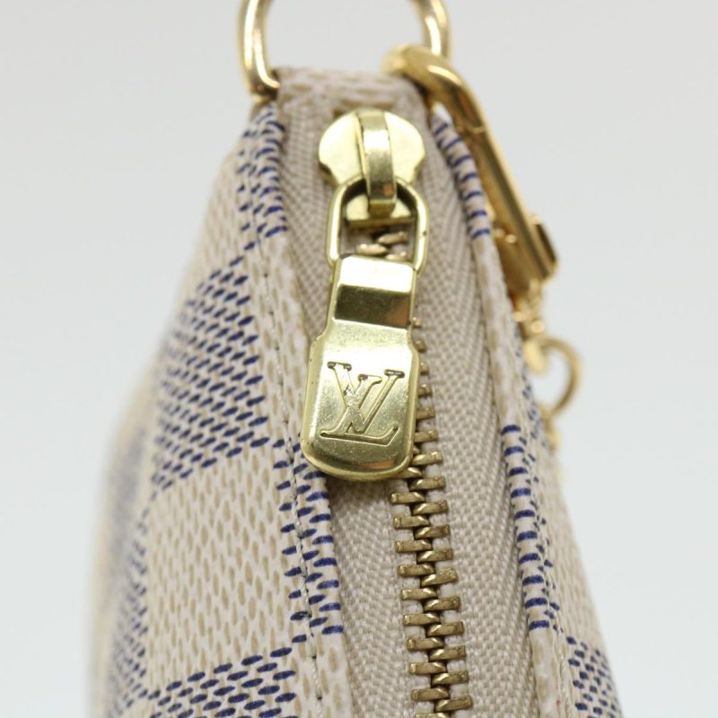 LOUIS VUITTON Damier Azur Mini Pochette Accessoires AccessoryPouch N58010 33530A - Logoexplore - Image 9