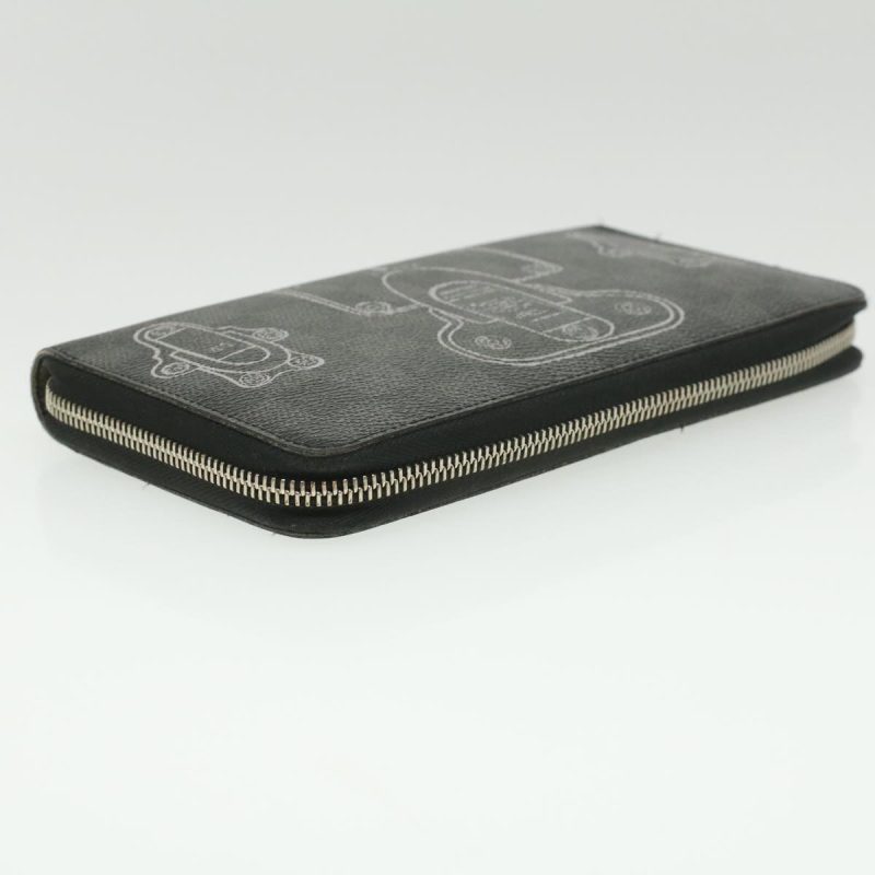 LOUIS VUITTON Damier Graphite Zippy Organizer Wallet Trunk N63182 LV 34100 - Logoexplore - Image 5