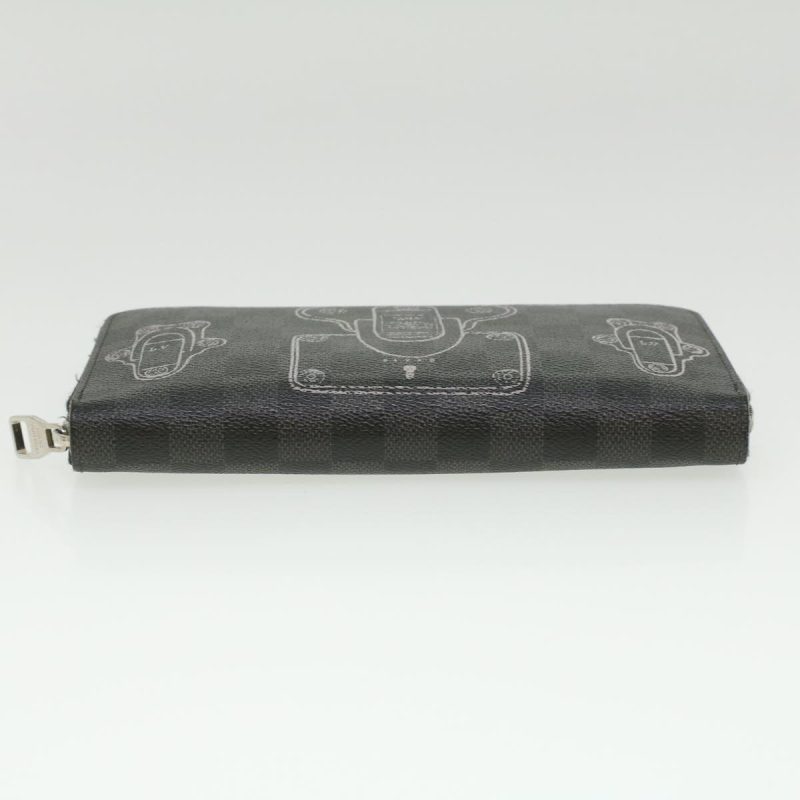 LOUIS VUITTON Damier Graphite Zippy Organizer Wallet Trunk N63182 LV 34100 - Logoexplore - Image 6
