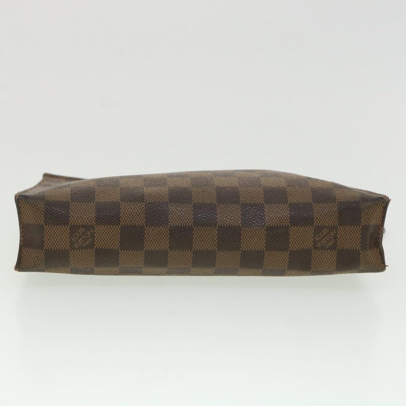 LOUIS VUITTON Damier Ebene Poche Toilette 26 Pouch N47543 34147 - Logoexplore - Image 6