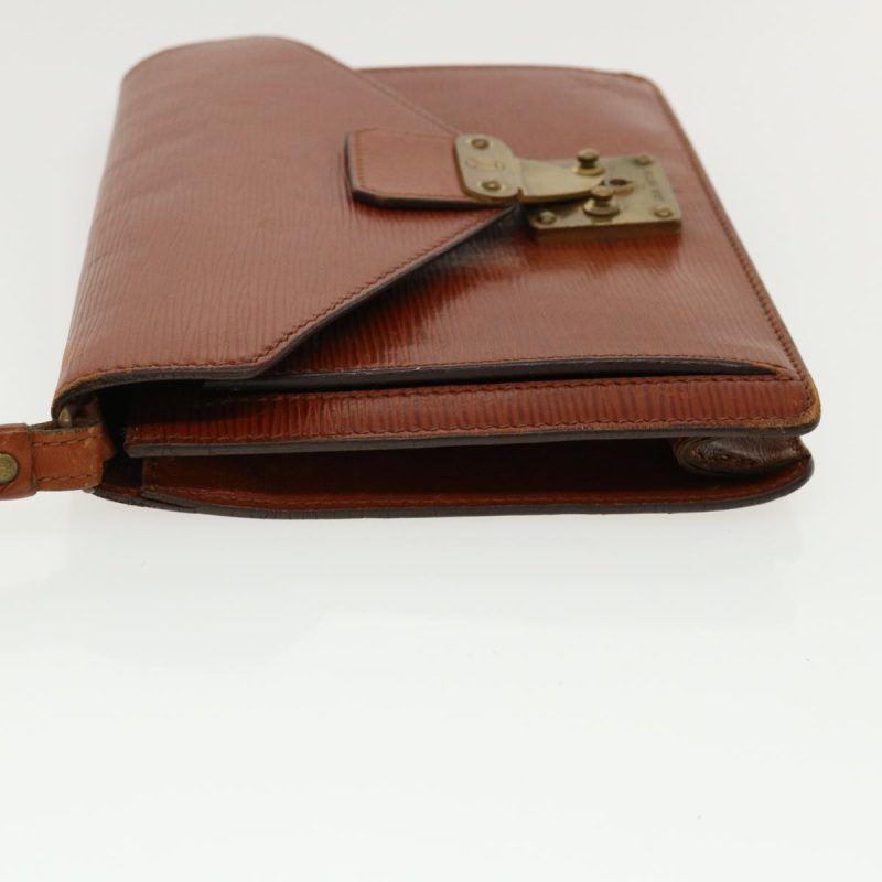 LOUIS VUITTON Epi Sellier Dragonne Clutch Bag Kenya Brown M52613 35405 - Logoexplore - Image 4