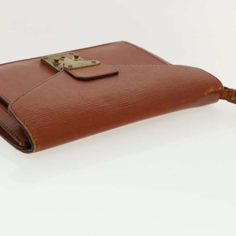 LOUIS VUITTON Epi Sellier Dragonne Clutch Bag Kenya Brown M52613 35405 - Logoexplore - Image 6