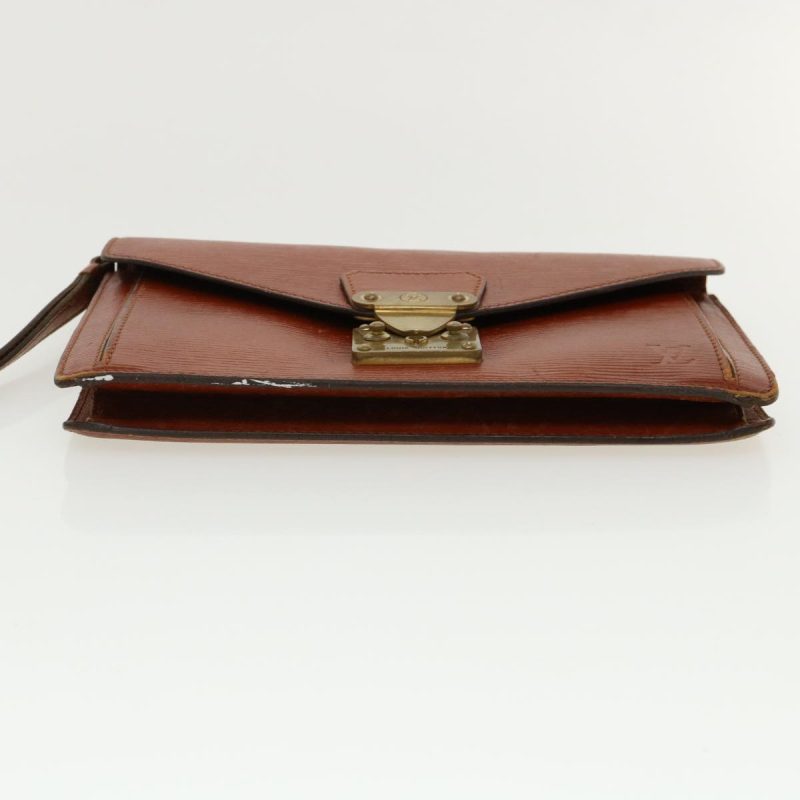 LOUIS VUITTON Epi Sellier Dragonne Clutch Bag Kenya Brown M52613 35405 - Logoexplore - Image 5
