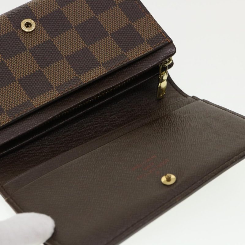 LOUIS VUITTON Damier Ebene Portefeuille Tresor Bifold Wallet N61736 35558 - Logoexplore - Image 7
