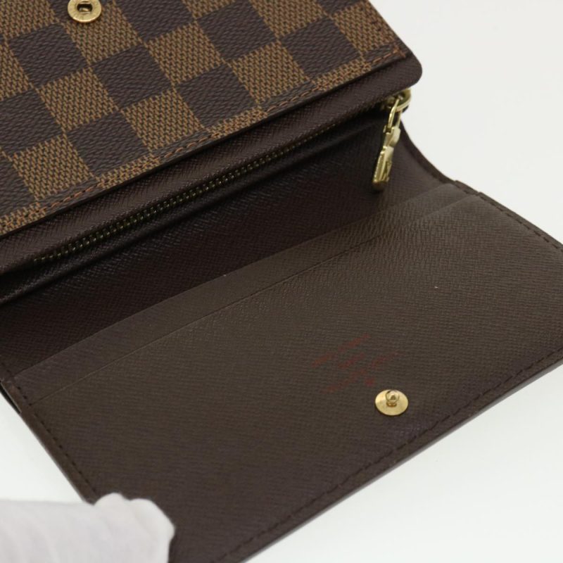 LOUIS VUITTON Damier Ebene Portefeuille Tresor Bifold Wallet N61736 35561 - Logoexplore - Image 8