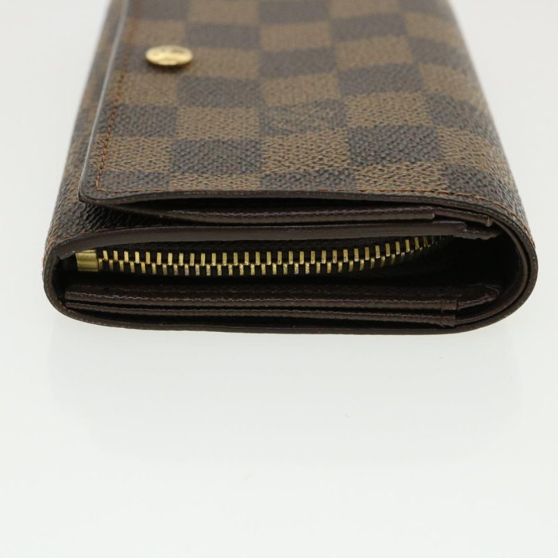 LOUIS VUITTON Damier Ebene Portefeuille Tresor Bifold Wallet N61736 35561 - Logoexplore - Image 3
