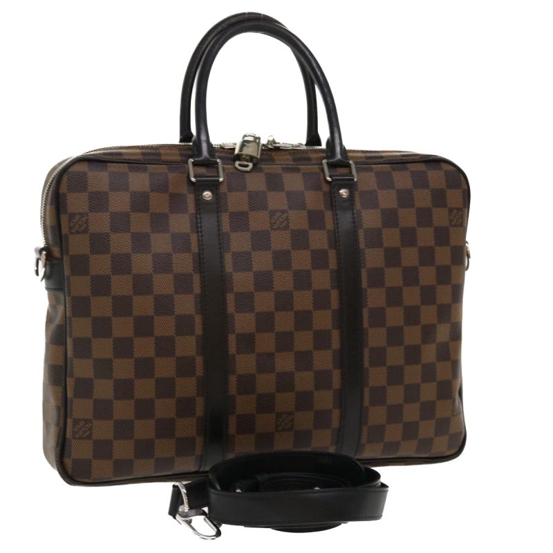 LOUIS VUITTON Damier Porte Documents Voyage PM Business Bag N41466  35608 - Logoexplore