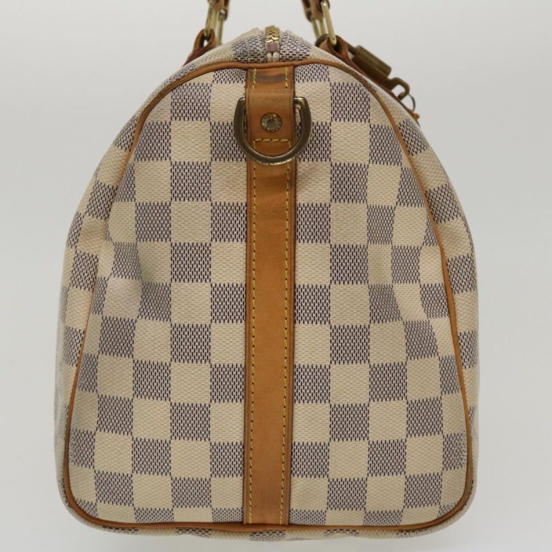 LOUIS VUITTON Damier Azur Speedy Bandouliere 30 2Way Hand Bag N41052 35977 - Logoexplore - Image 4