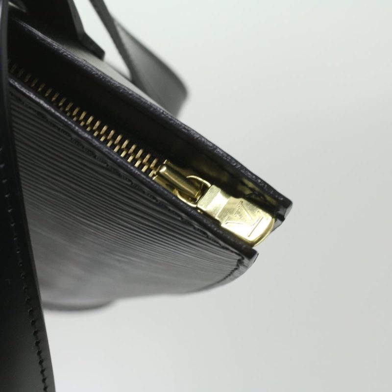 LOUIS VUITTON Epi Saint Jacques Poignees Shoulder Bag Black M52332 LV 36014 - Logoexplore - Image 9