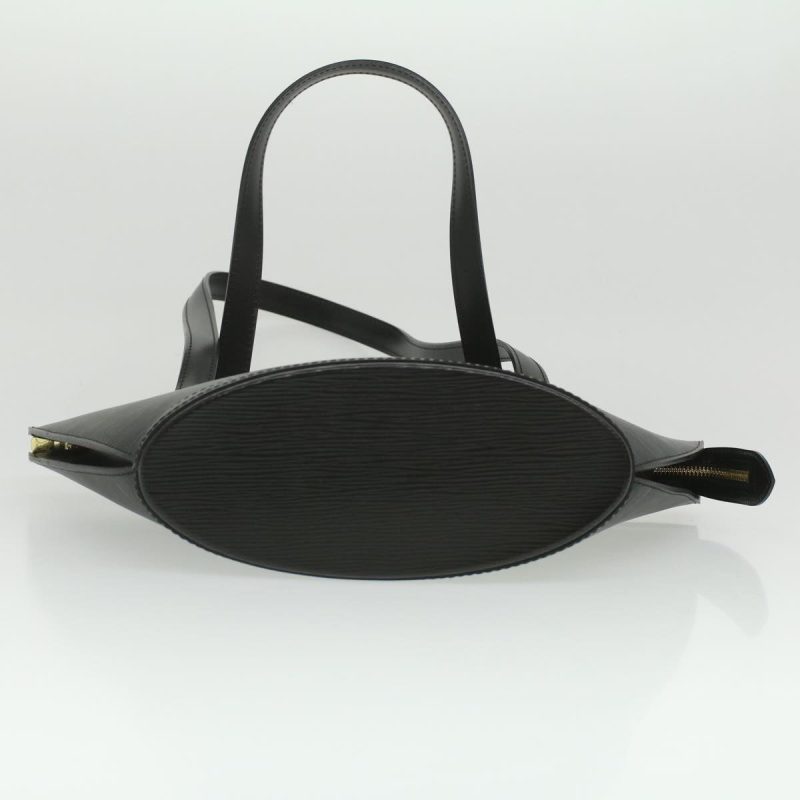 LOUIS VUITTON Epi Saint Jacques Poignees Shoulder Bag Black M52332 LV 36014 - Logoexplore - Image 5