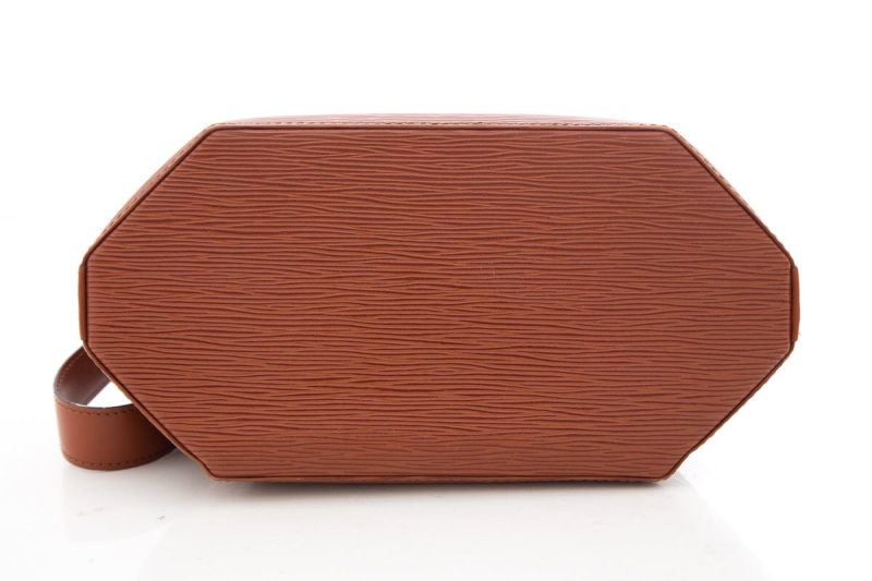 Louis Vuitton Cognac Sac D'Epaule Epi Leather Handbag - Logoexplore - Image 5
