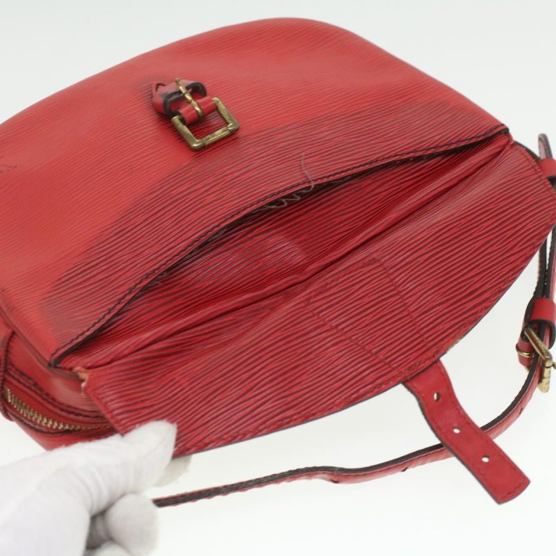 LOUIS VUITTON Epi June Feuille Shoulder Bag Red M52157 LV 36897 - Logoexplore - Image 8