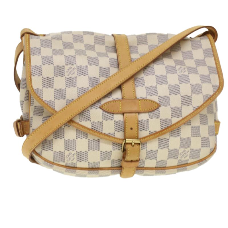 LOUIS VUITTON Damier Azur Saumur 30 Shoulder Bag N48202  37002 - Logoexplore
