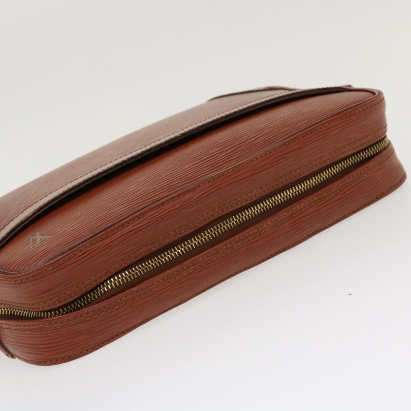 LOUIS VUITTON Epi Compiegne 28 Clutch Bag SPO Brown LV 37361 - Logoexplore - Image 5