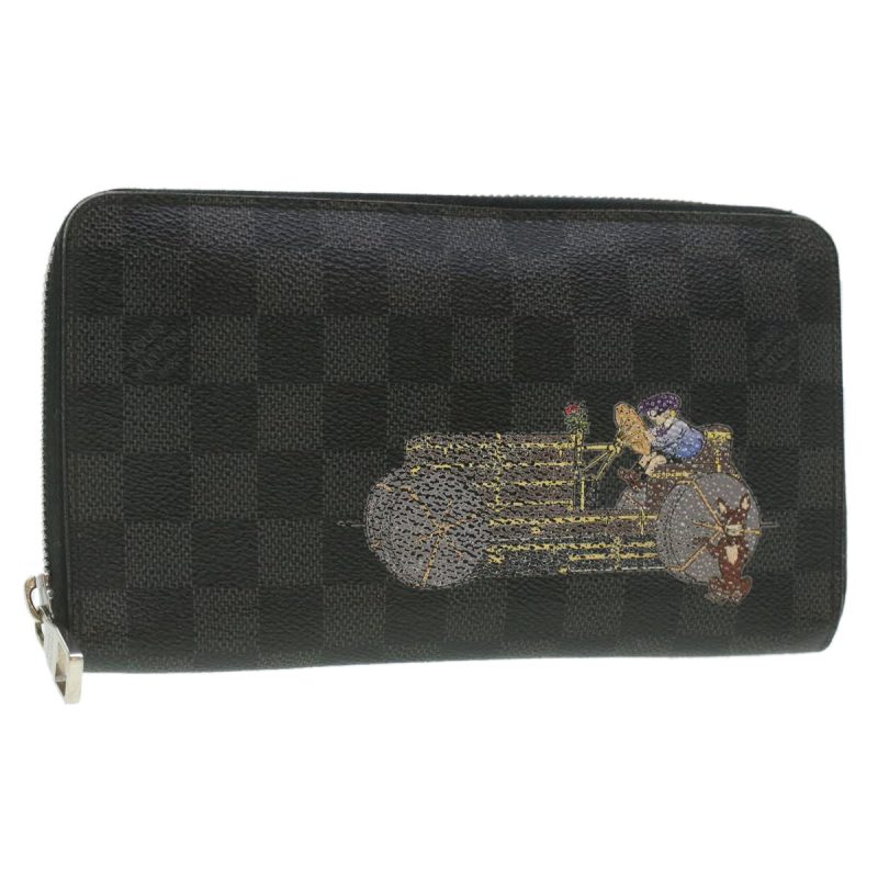 LOUIS VUITTON Damier Graphite Illustre Zippy Organizer Wallet - Logoexplore