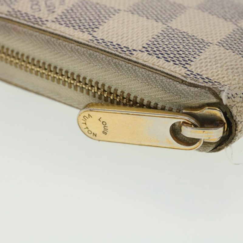 LOUIS VUITTON Damier Azur Zippy Wallet Long Wallet N60019 LV 37850 - Logoexplore - Image 8