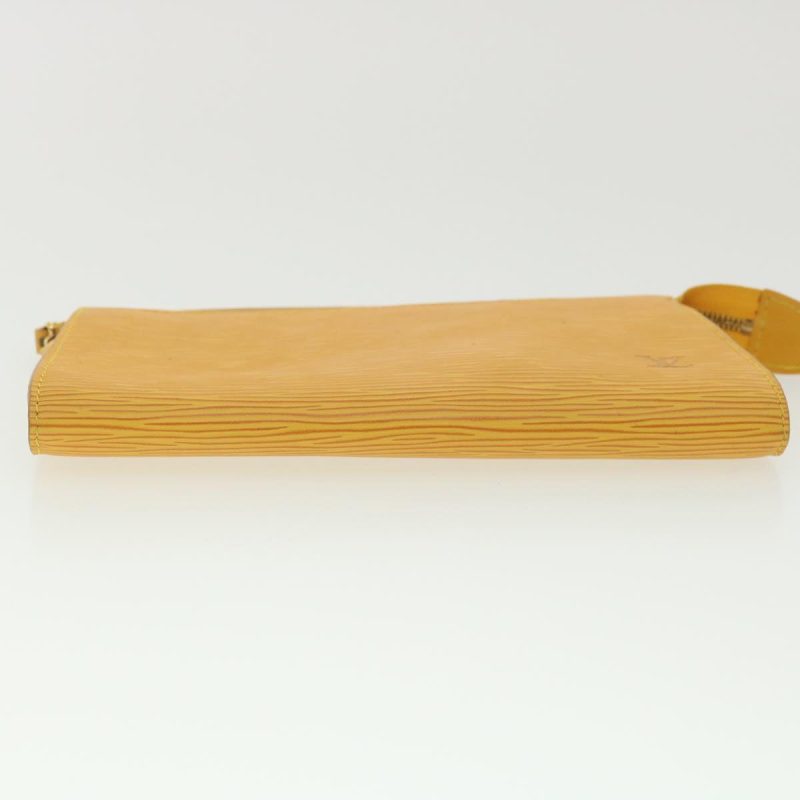 LOUIS VUITTON Epi Pochette Accessoires Pouch Yellow M52989 LV 37917 - Logoexplore - Image 5