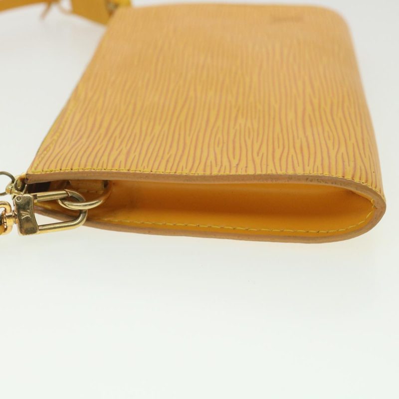 LOUIS VUITTON Epi Pochette Accessoires Pouch Yellow M52989 LV 37917 - Logoexplore - Image 4