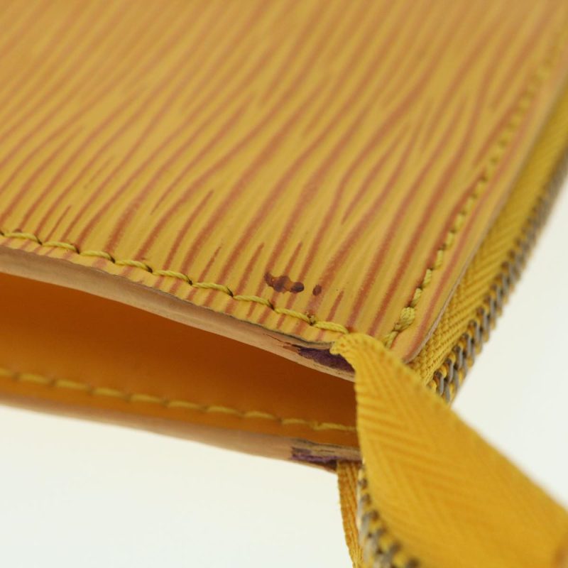 LOUIS VUITTON Epi Pochette Accessoires Pouch Yellow M52989 LV 37917 - Logoexplore - Image 7