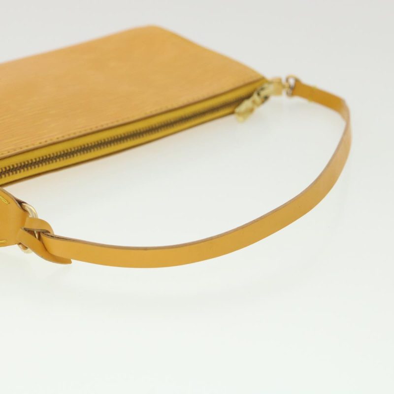 LOUIS VUITTON Epi Pochette Accessoires Pouch Yellow M52989 LV 37917 - Logoexplore - Image 8