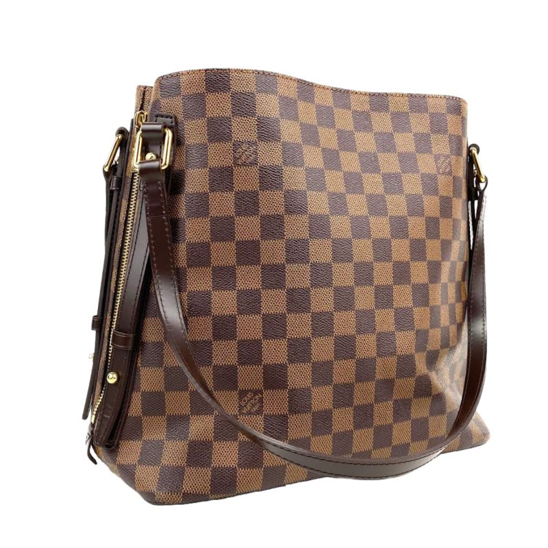LOUIS VUITTON Cabas Rivington Damier Ebene Canvas Tote - Logoexplore - Image 3