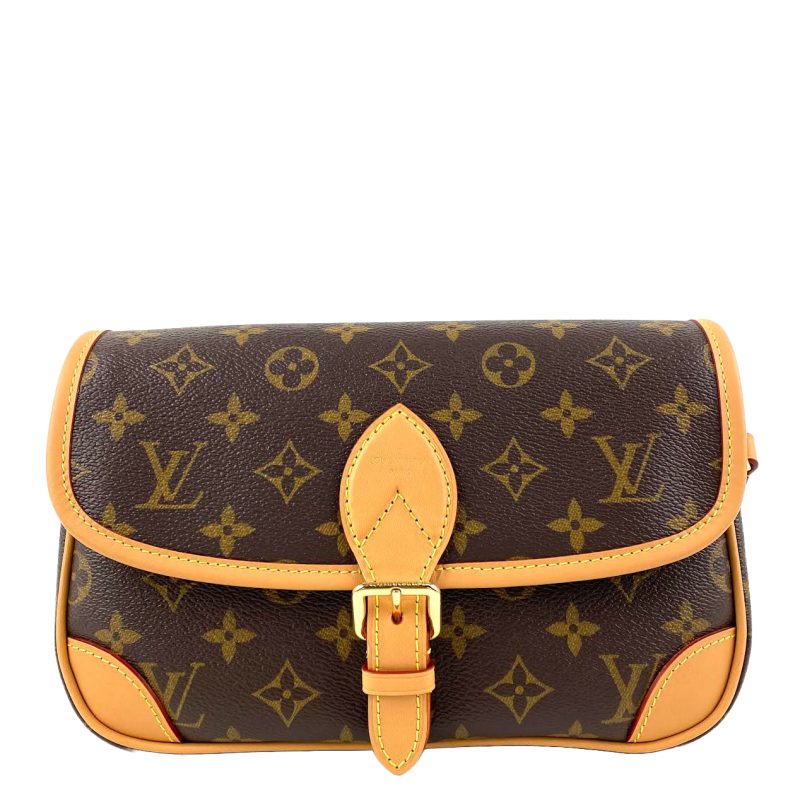 LOUIS VUITTON Diane Monogram Fuchsia w/Leather & Canvas Strap - Logoexplore