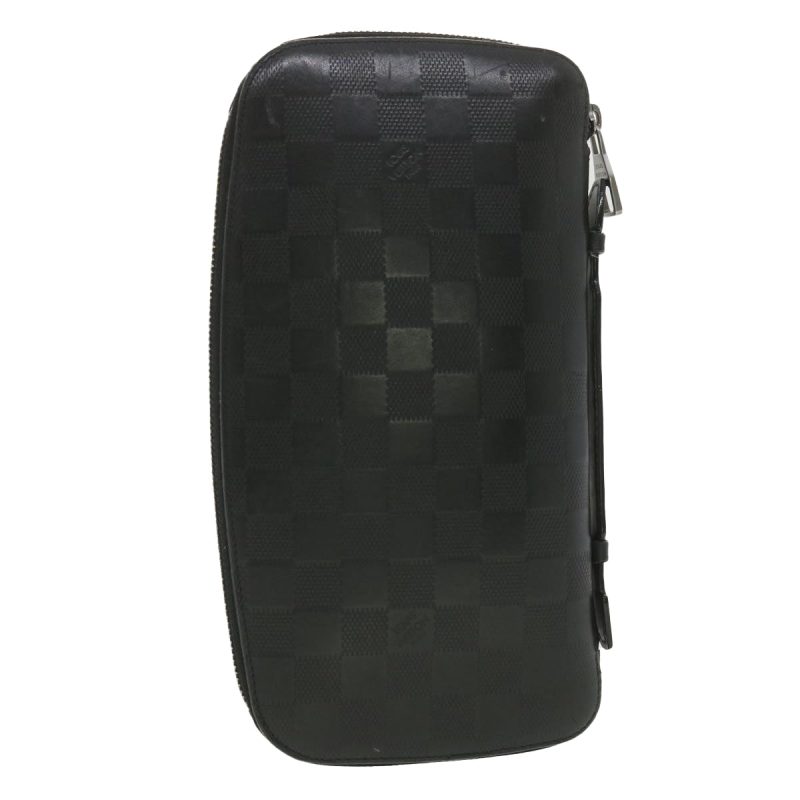 LOUIS VUITTON Damier Infini Atoll Travel Case Black N41380 LV 38142 - Logoexplore