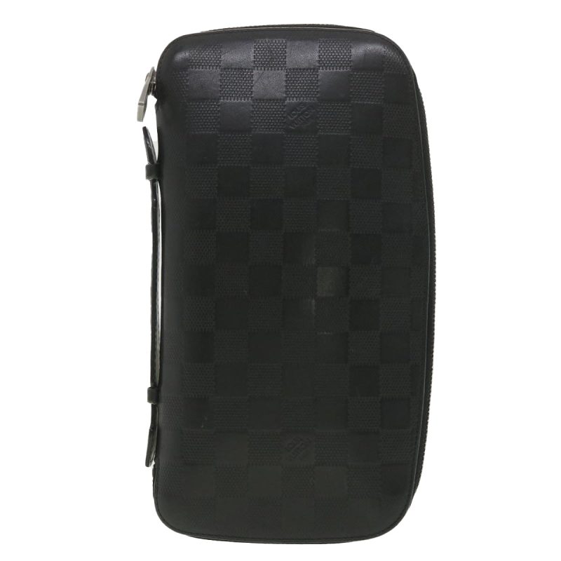 LOUIS VUITTON Damier Infini Atoll Travel Case Black N41380 LV 38142 - Logoexplore - Image 2