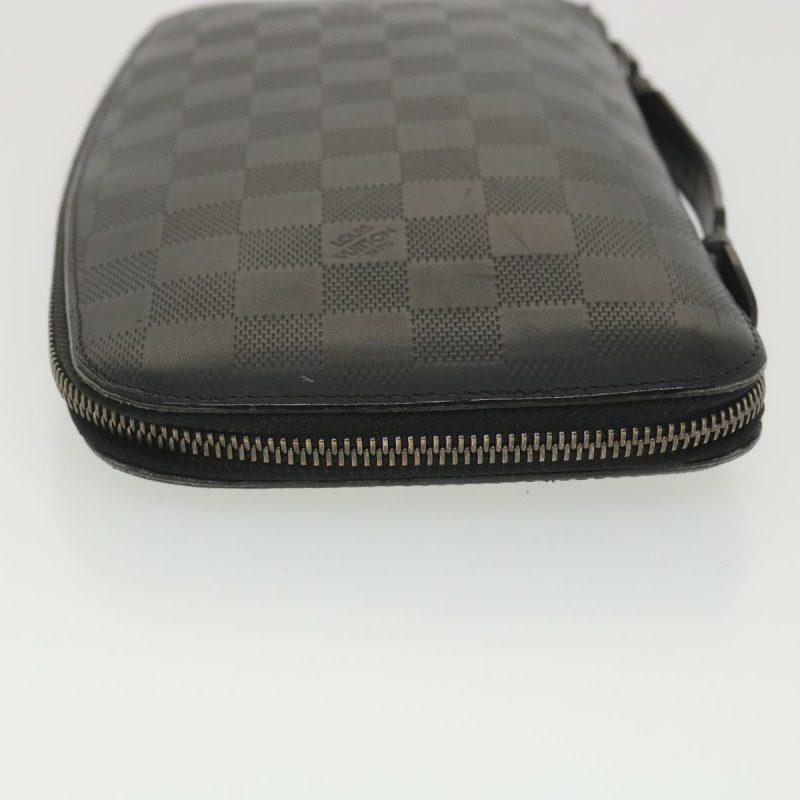 LOUIS VUITTON Damier Infini Atoll Travel Case Black N41380 LV 38142 - Logoexplore - Image 4