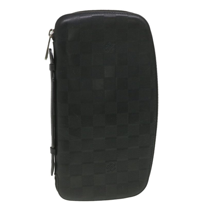 LOUIS VUITTON Damier Infini Atoll Travel Case Onyx N41380 LV 38197 - Logoexplore