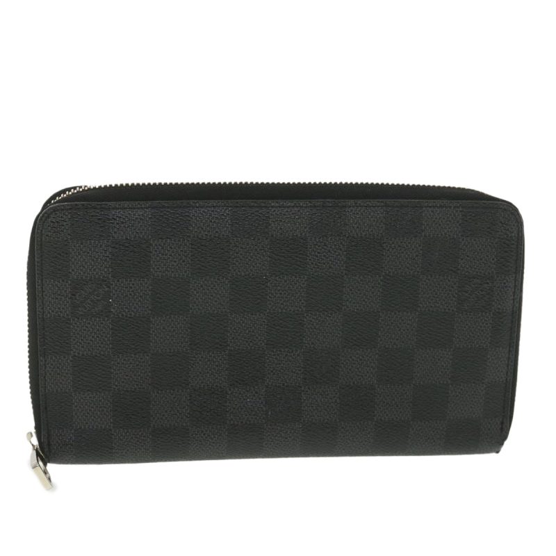 LOUIS VUITTON Damier Graphite Zippy Organizer Long Wallet N63077 LV 38242 - Logoexplore
